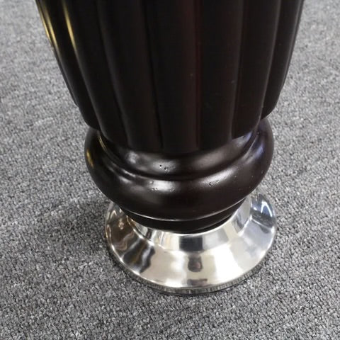 8FT WHITE ON BLACK SLATE POOL TABLE